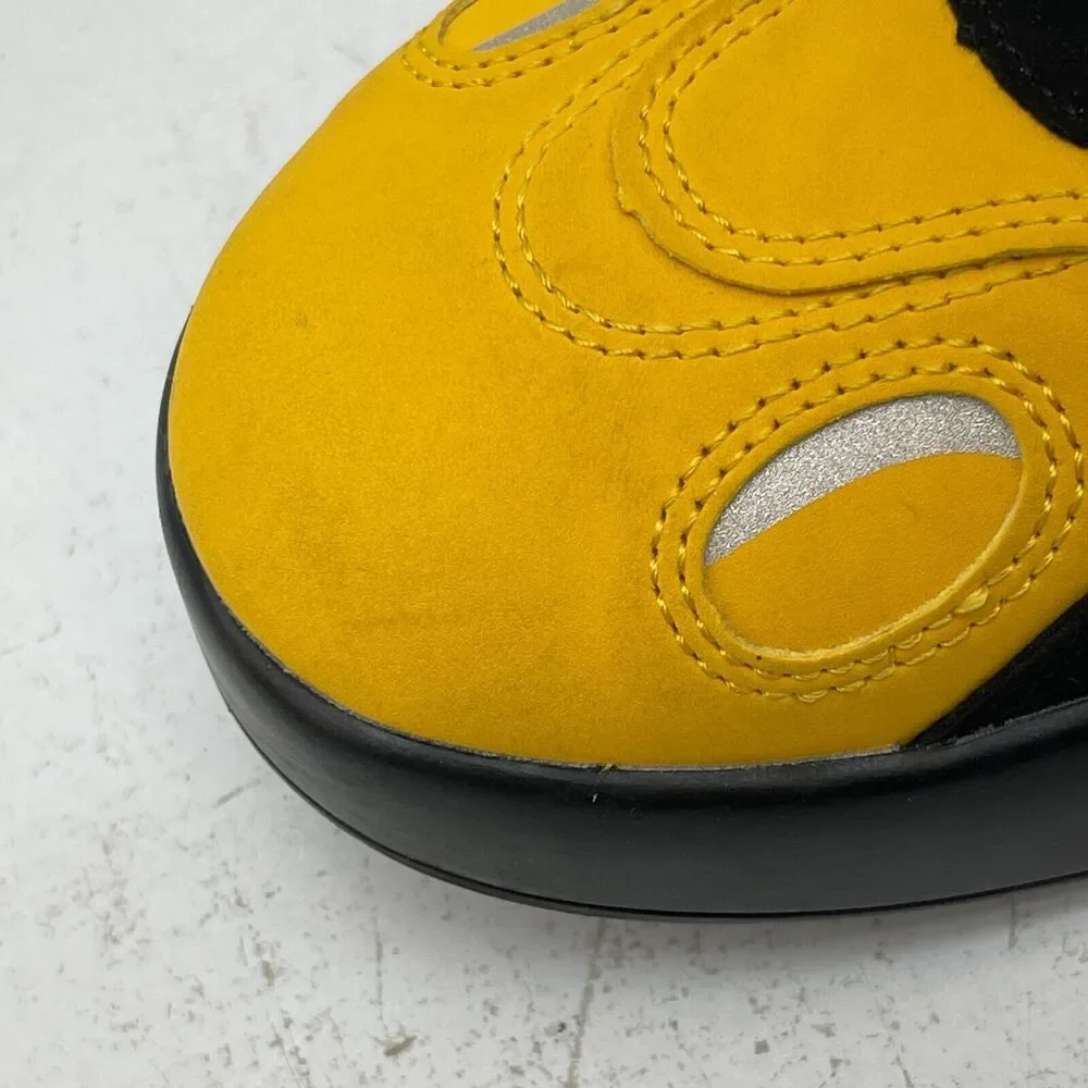 Fashion Lace up Sneakers Mens Size 42 Yellow/ Black Skateboard Shoes